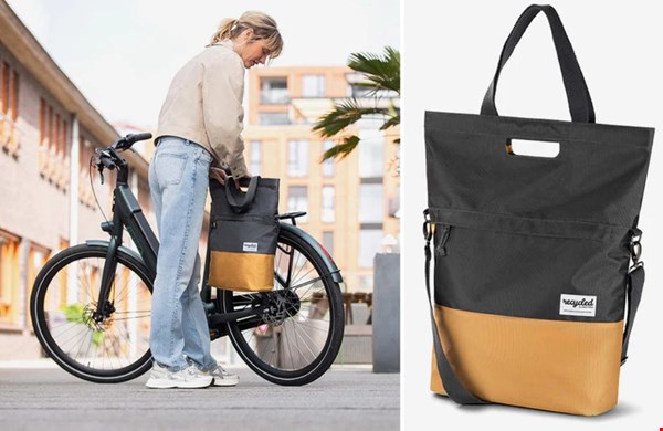 Fietstas shopper, zo mooi en handig Fietstas shopper, zo mooi en handig